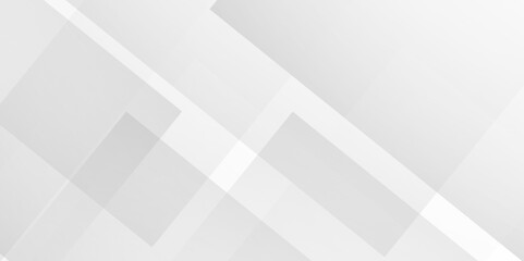 White and gray overlap triangle geometric technology pattern. minimal rectangle randomly arranged white lines transparent background layers overlapping presentation design.