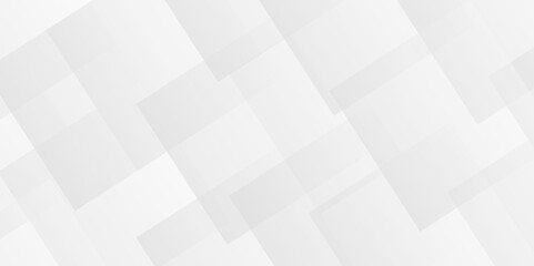 White and gray overlap triangle geometric technology pattern. minimal rectangle randomly arranged white lines transparent background layers overlapping presentation design.