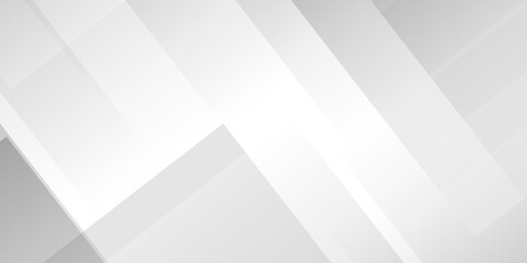 White and gray overlap triangle geometric technology pattern. minimal rectangle randomly arranged white lines transparent background layers overlapping presentation design.