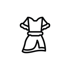 dress creative icon or logo design isolated sign symbol vector illustration. High quality black line style vector suitable for designers, web developers, displays and websites