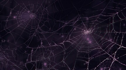 Realistic halloween spider webs collection, Halloween elements, Happy Halloween