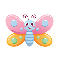 Obraz premium Butterfly Insect Bug Animal Animation Kawaii Character Pest 