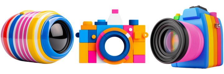 Colorful Toy Cameras for Creative Photography Playtime