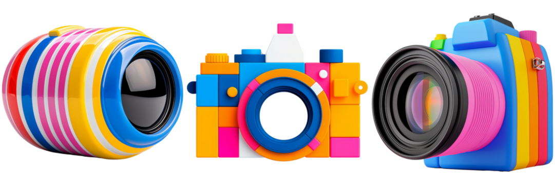 Colorful Toy Cameras for Creative Photography Playtime