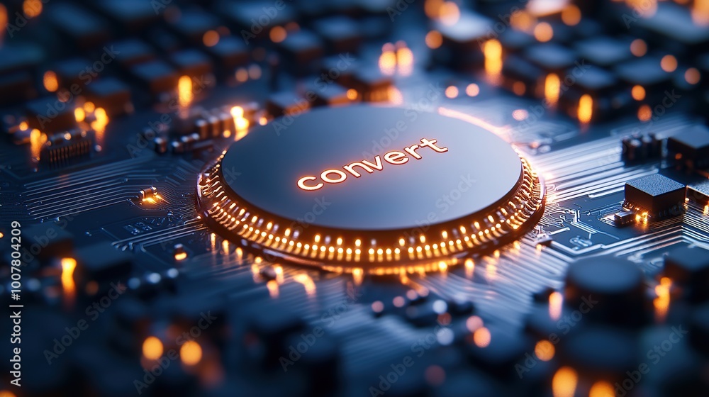 Aufkleber digital conversion: advanced circuitry with a high-tech focus