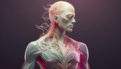 Parasitic Relationship Concept - Visualization of human figures prone to parasitic diseases.