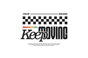 Streetwear futuristic concept suitable for printing	