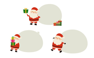 サンタクロースのフレームセット