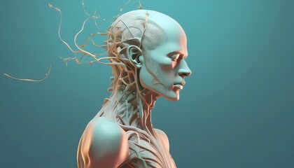 Parasitic Relationship Concept - Visualization of human figures prone to parasitic diseases.