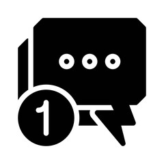 Chat Bubble glyph icon