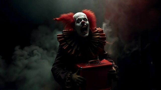 The clown in the dark