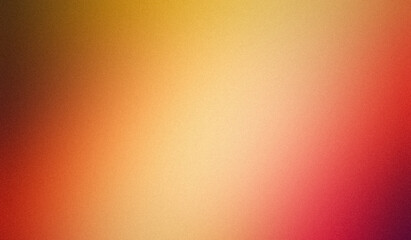 Elegant orsnge red yellow smooth color grainy gradient summer poster design. Soft gentle gradient grainy, noisy, bright, shine summer poster and banner