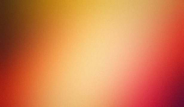 Elegant orsnge red yellow smooth color grainy gradient summer poster design. Soft gentle gradient grainy, noisy, bright, shine summer poster and banner