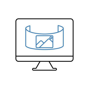 recommend clip art: social media concept line icon. Simple element illustration. social media concept outline symbol design.