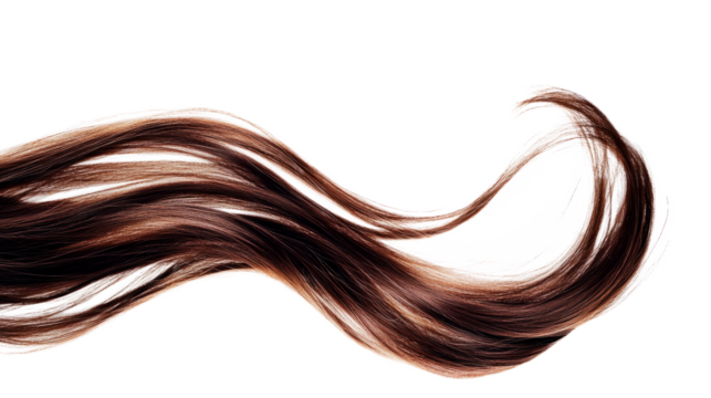 High-Quality PNG of brown hair Isolated on White Background – High Resolution