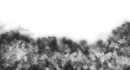 Thick Dark Smoke Rising Effect 