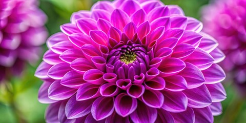 Fototapeta premium Close-up of vibrant purple dahlia elma flower in macro shot, dahlia, elma, purple, flower, close-up, macro, vibrant, garden