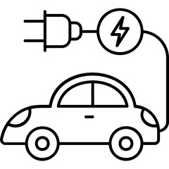 Electric Car Icon