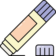Glue stick line icon