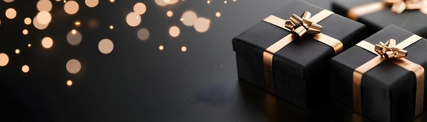 Elegant Luxury Black Friday Shopping Event - Exclusive Offers in a Black and Gold Theme for a High-End Experience