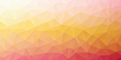 Obraz premium Light yellow pink gradient polygonal geometric surface , polygon, geometric,surface, abstract, pattern, design, colorful