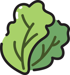 Lettuce line icon