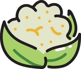 Cauliflower line icon