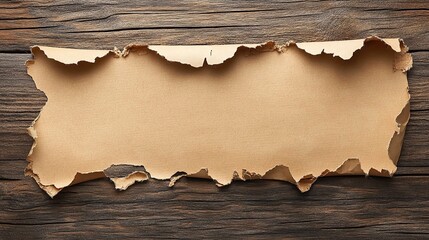 Ripped Brown Paper Revealing a Patent: Intellectual Property Concept