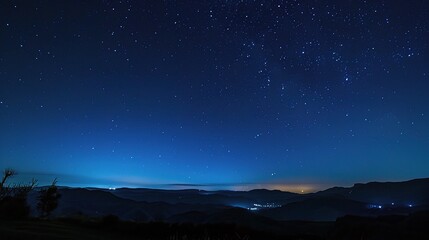 Star Earth Sky - Deep Blue Night Sky Wallpaper Background. A captivating view of the starry sky above Earth, with a deep blue hue creating a mesmerizing and dreamy backdrop