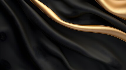 Luxurious Black Friday Sale Background - Elegant Gold Textures on Black Satin for Exclusive Branding and Premium Promotions