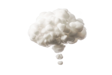 Transparent Cloud Thought Bubble -  A Symbol of Transparency and Openness