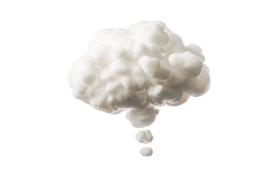 Transparent Cloud Thought Bubble -  A Symbol of Transparency and Openness