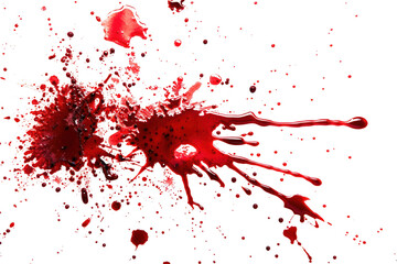 Blood Splatter Transparent Background - High-Quality Image for Design and Artistic Expression