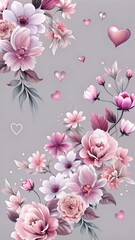 pink background