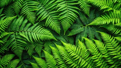 Green fern leaf texture background with tropical leaves , nature, foliage, plant, greenery, botany, texture, lush, tropical