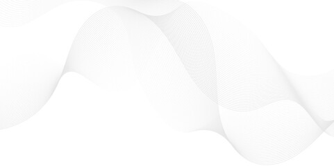 Vector wave digital white and gray blend futuristic technology flow tech transparent line stripe energy connection web music and sound, beautiful dynamic smooth space texture background.