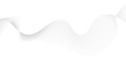 Minimal vector wave digital white gradient blend futuristic technology flow tech transparent line stripe energy connection web music and sound, beautiful dynamic smooth space texture background.