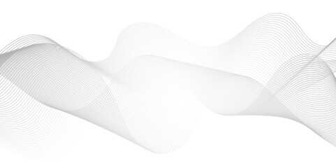 Vector wave digital white and gray blend futuristic technology flow tech transparent line stripe energy connection web music and sound, beautiful dynamic smooth space texture background.