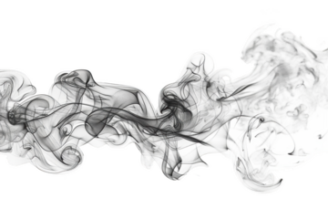 Transparent Ink Swirls: Abstract Art in Motion