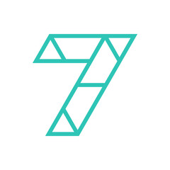 Monogram 7. Number 7. Number 7 design logo. Monogram letter mark 7 logo design. Monogram design vector logo. Monogram number 7 logo design. Simple number 7 monogram. Monogram 7 design logo.