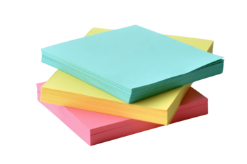 Transparent Stacked Sticky Notes - A Visual Representation of Layers and Transparency
