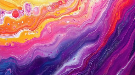 Abstract colorful fluid art with vibrant swirls and gradients.