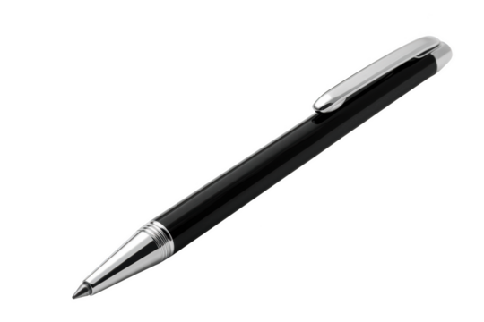 Transparent Black Pen on Black Background