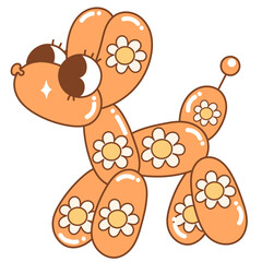 Cute Groovy Balloon Dog