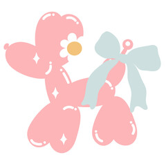 Cute Groovy Balloon Dog