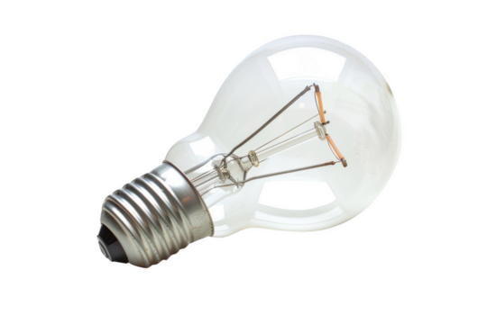 Transparent Light Bulb: A Symbol of Illumination and Clarity - Powered by Adobe