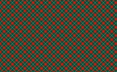 タータンチェックパターン　クリスマスカラー
