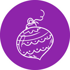  Christmas, New Year Vector Icon element, Isolated white background