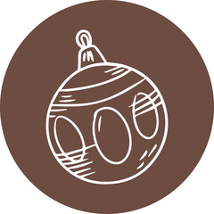  Christmas, New Year Vector Icon element, Isolated white background