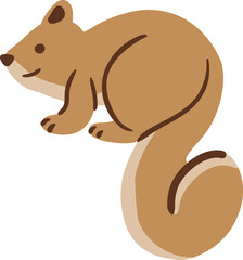 Hand Draw Vector of Squirrel